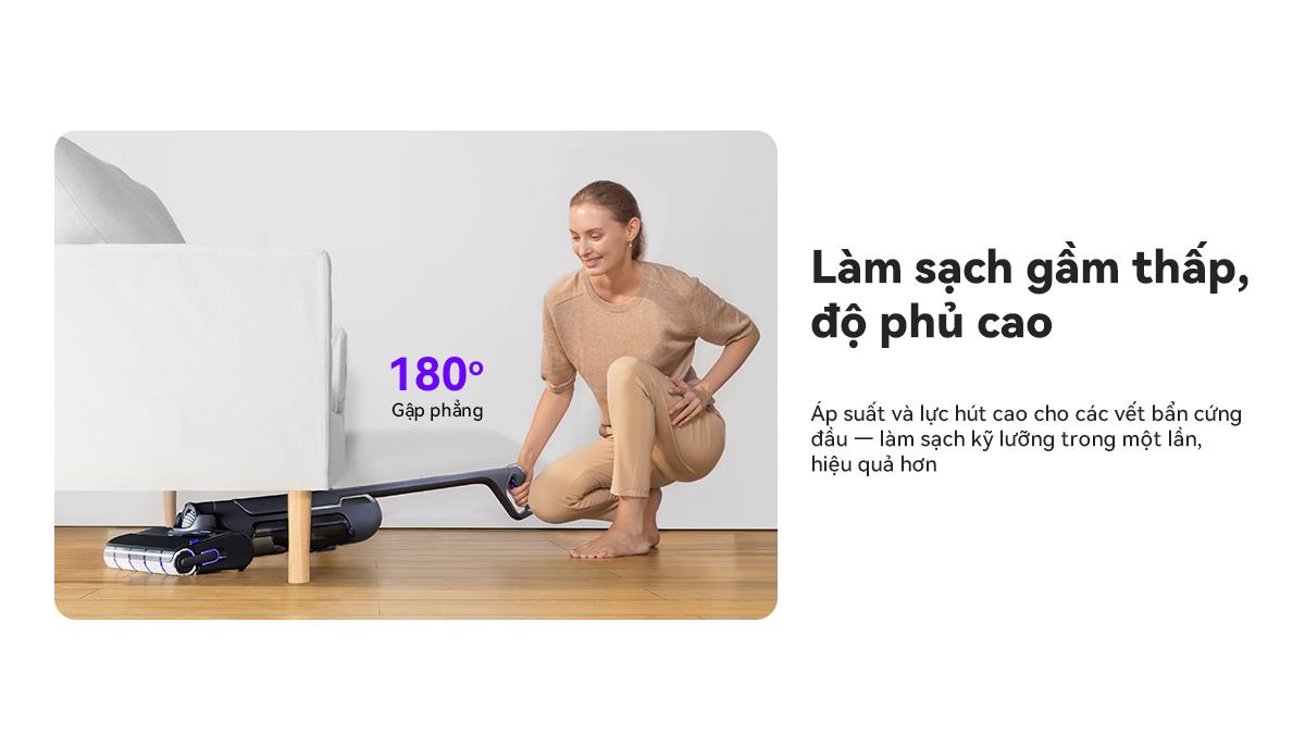 Narwal S20 Pro gập nghiêng 180°
