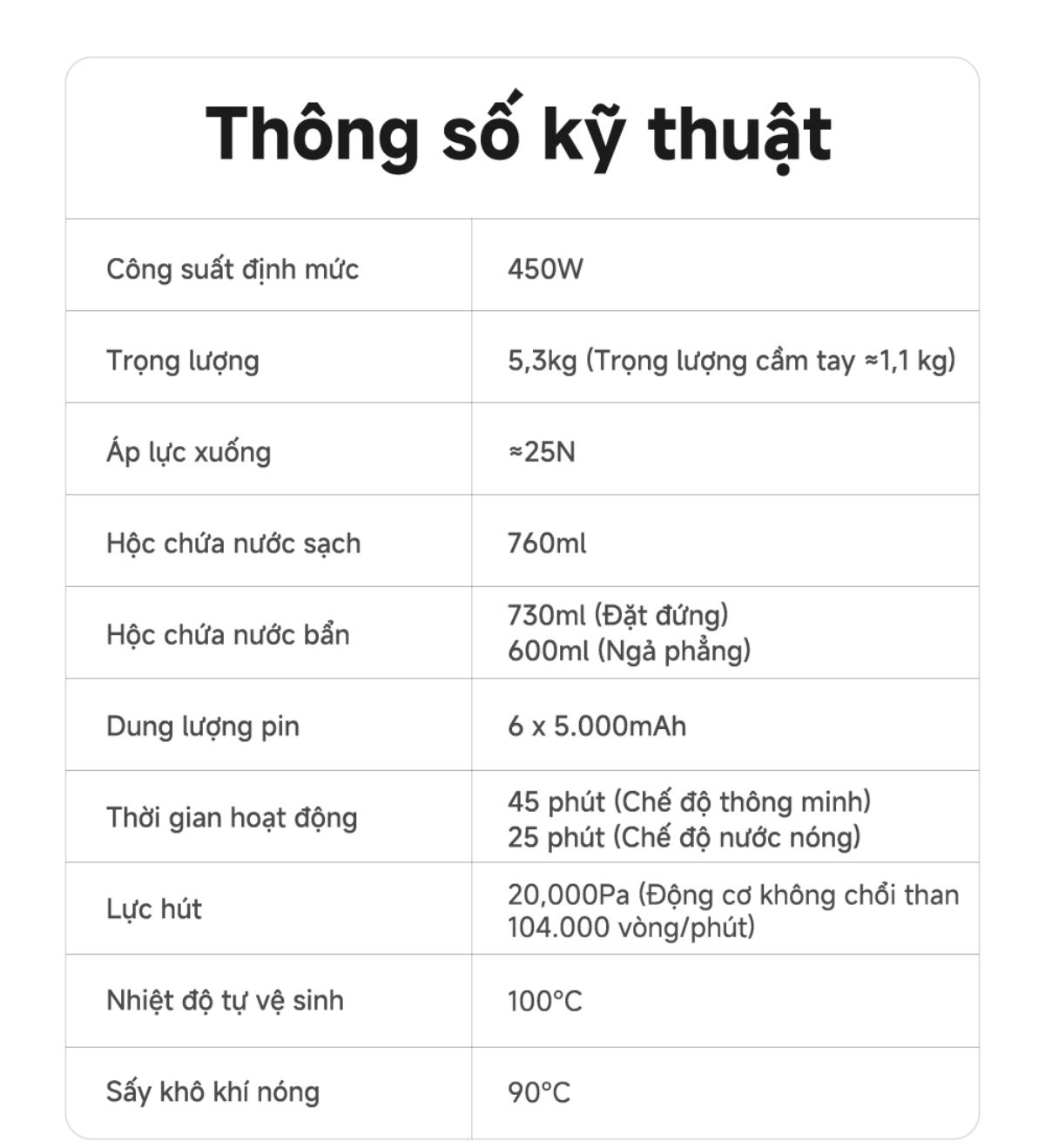 Dreame Mova X4 Pro gập nghiêng 180°