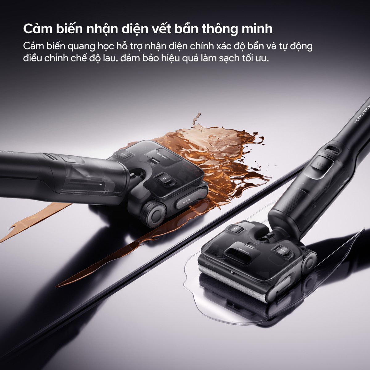 Roborock F25 ACE Pro gập nghiêng 180°