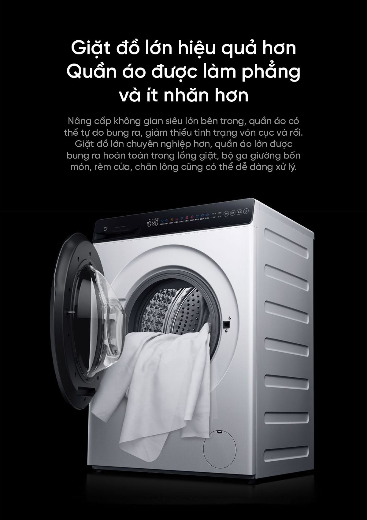 Máy giặt Xiaomi Mijia MJ106, giặt 10kg, siêu mỏng
