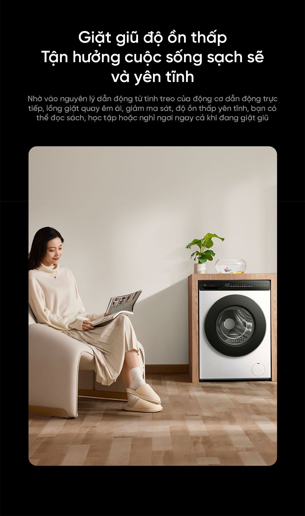Máy giặt Xiaomi Mijia MJ106, giặt 10kg, siêu mỏng