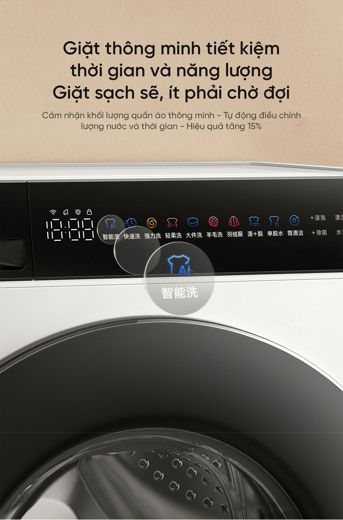 Máy giặt Xiaomi Mijia MJ106, giặt 10kg, siêu mỏng