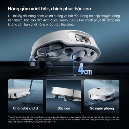 Robot hút bụi Roborock Qrevo Curv 2 Pro