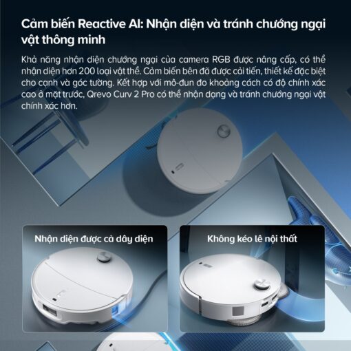 Robot hút bụi Roborock Qrevo Curv 2 Pro
