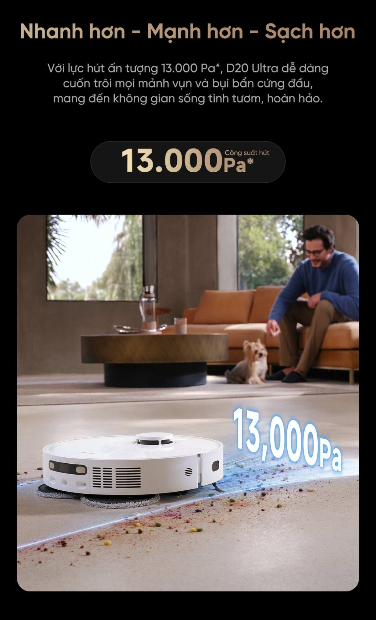 Robot hút bụi Dreame D20 Ultra
