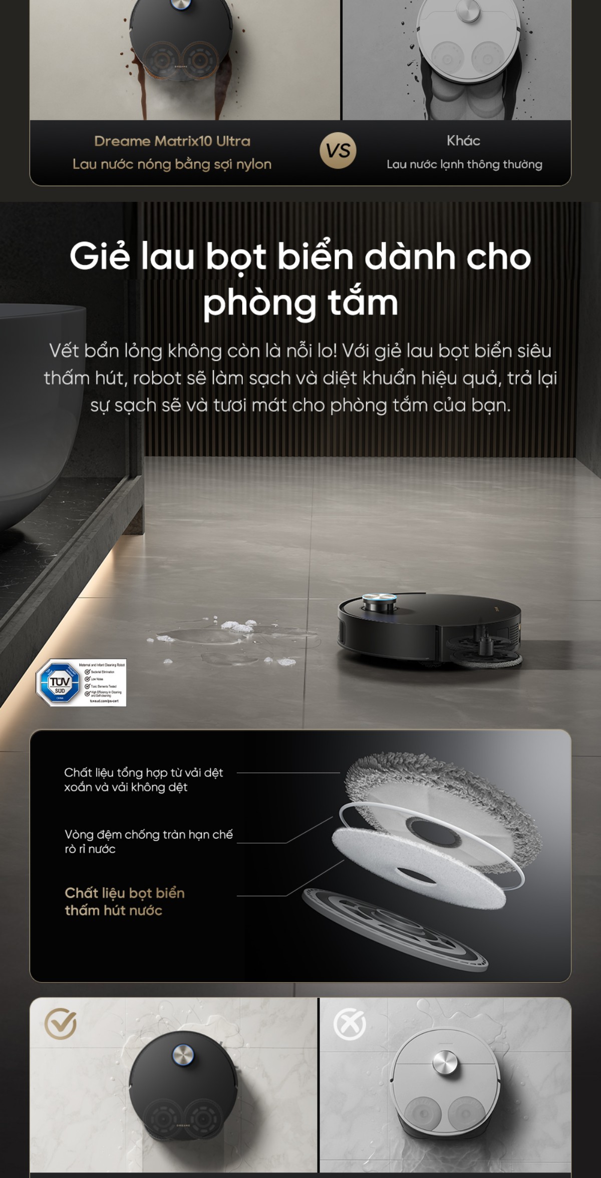 Robot hút bụi Dreame Matrix10 Ultra