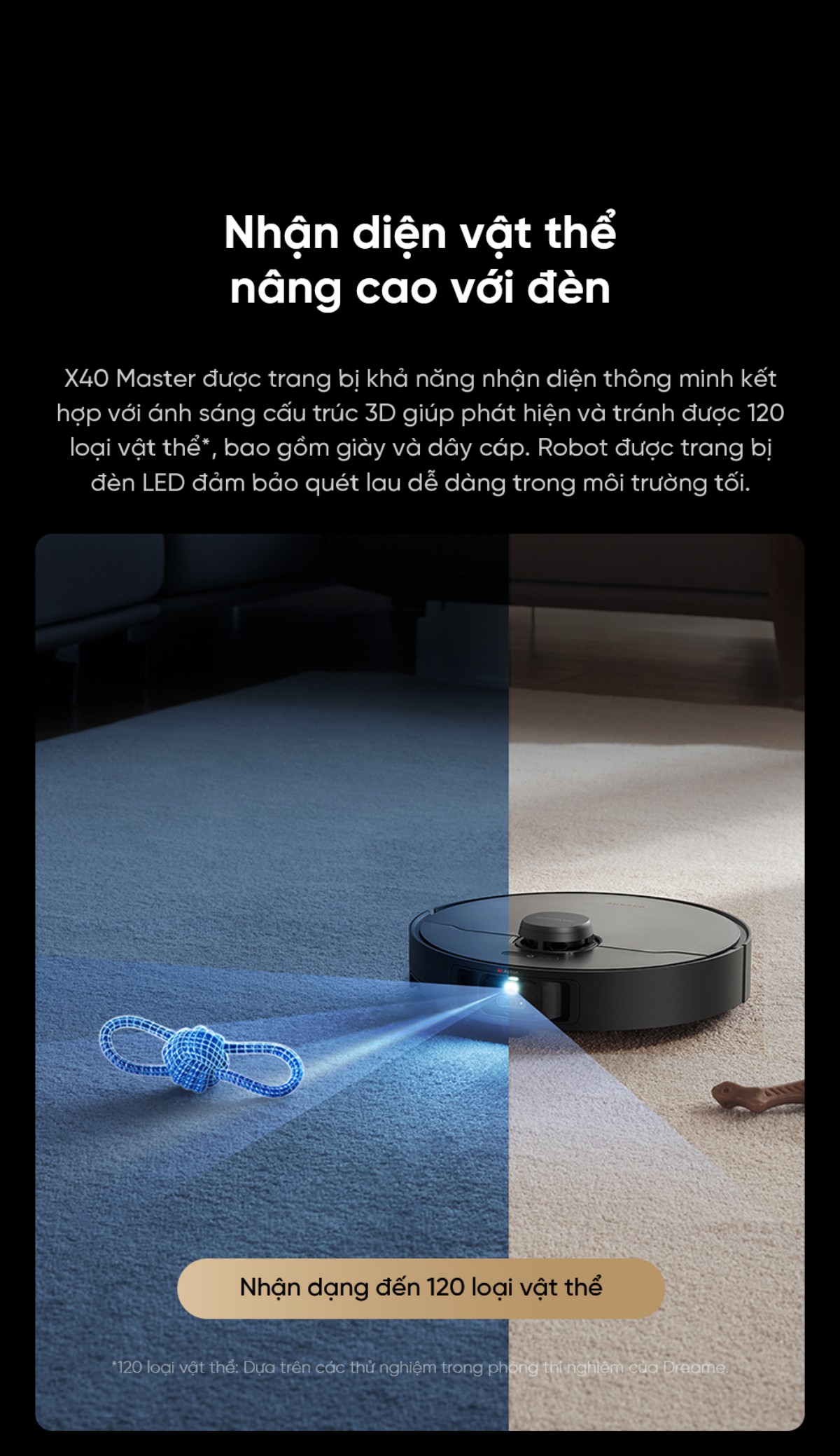 Robot hút bụi Dreame X40 Master