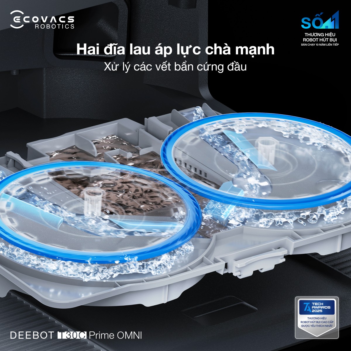 Robot hút bụi Ecovacs T30C Prime