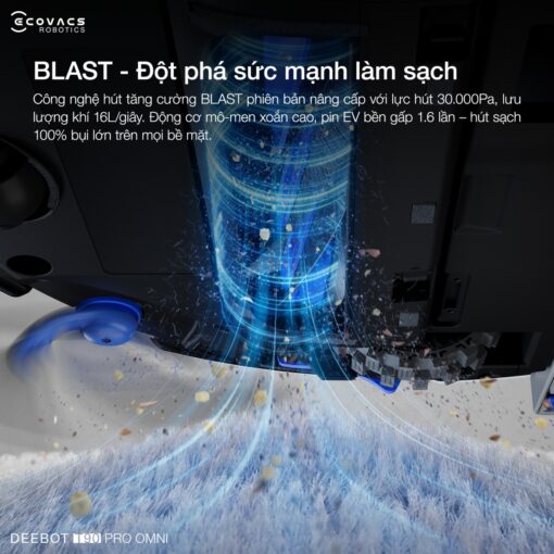 Robot hút bụi Ecovacs T90 Pro Omni
