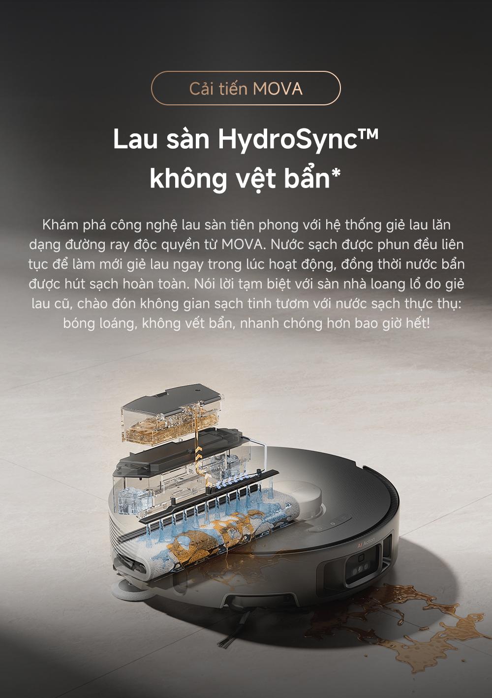 Robot hút bụi Mova Z50 Ultra