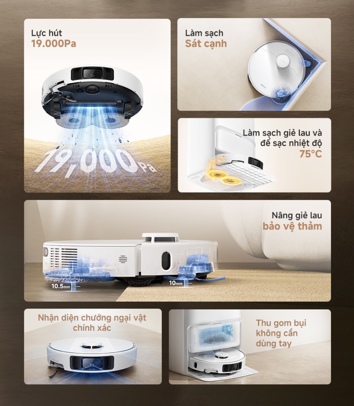 Robot hút bụi Mova P50 Ultra