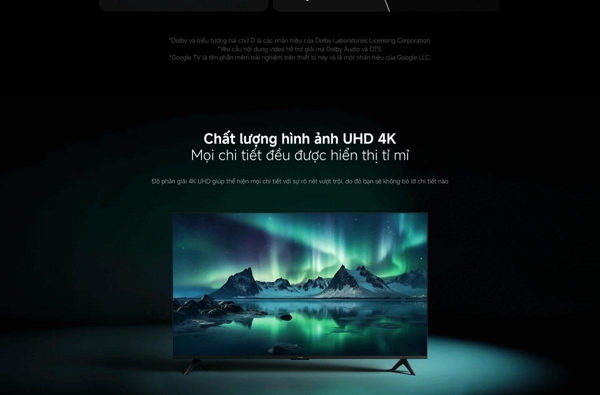 Tivi Xiaomi A 43 Inch - 2026 Bản Quốc Tế - FHD/60Hz - 1GB/8GB