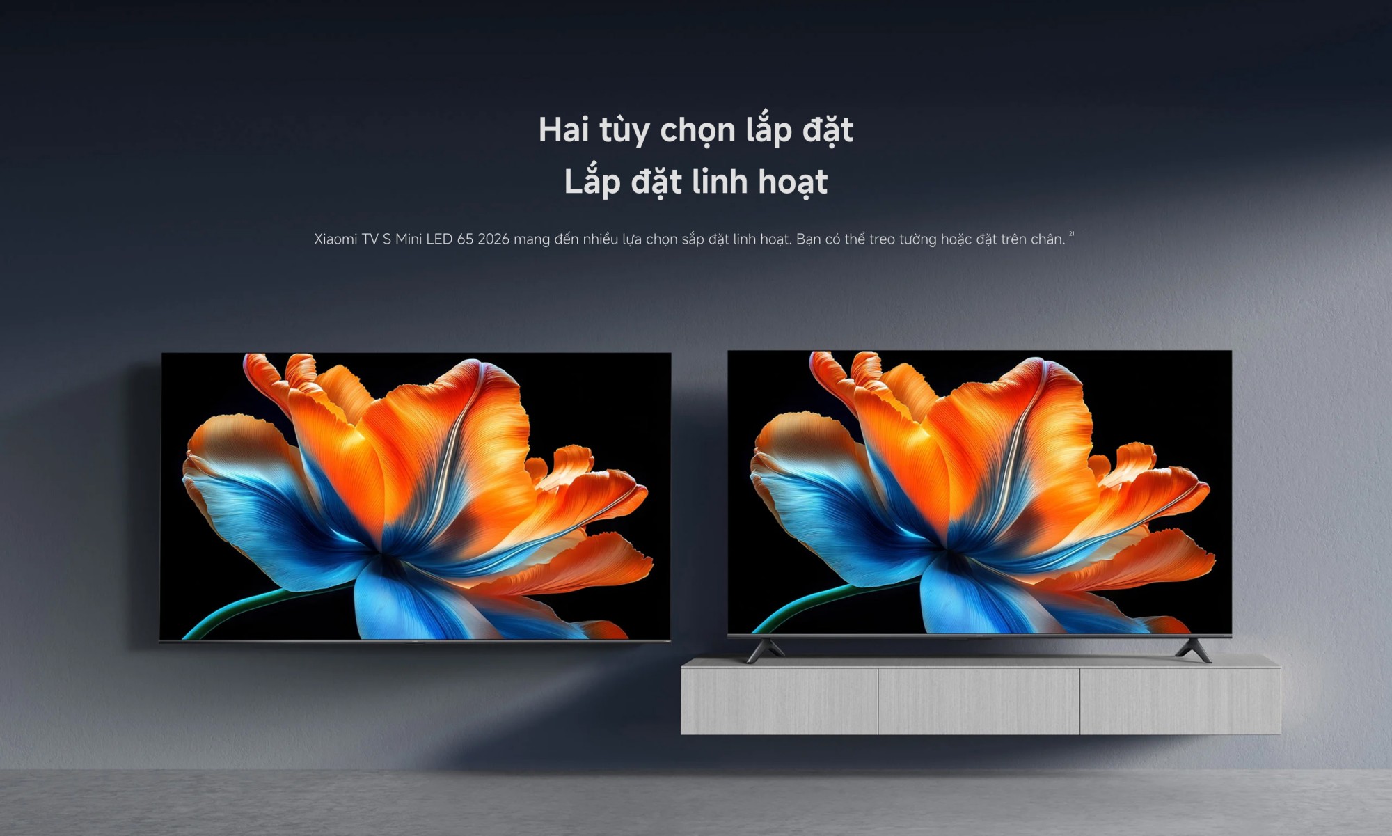 Xiaomi TV S Mini LED 65 2026 | 65 Inch – QD-Mini LED – 4K/60Hz – 2GB/32GB