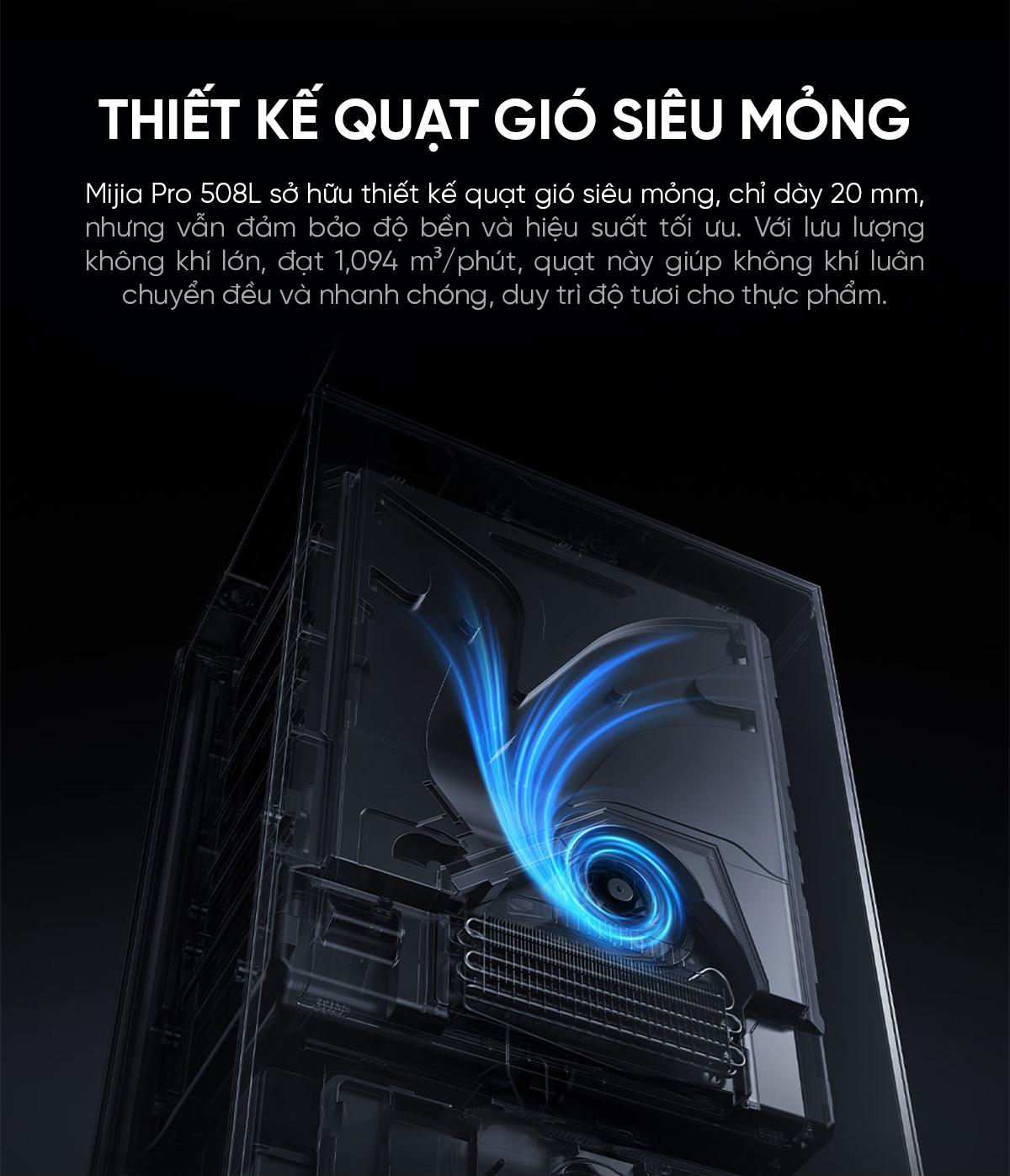Tủ lạnh Xiaomi Mijia 508L Pro 2025