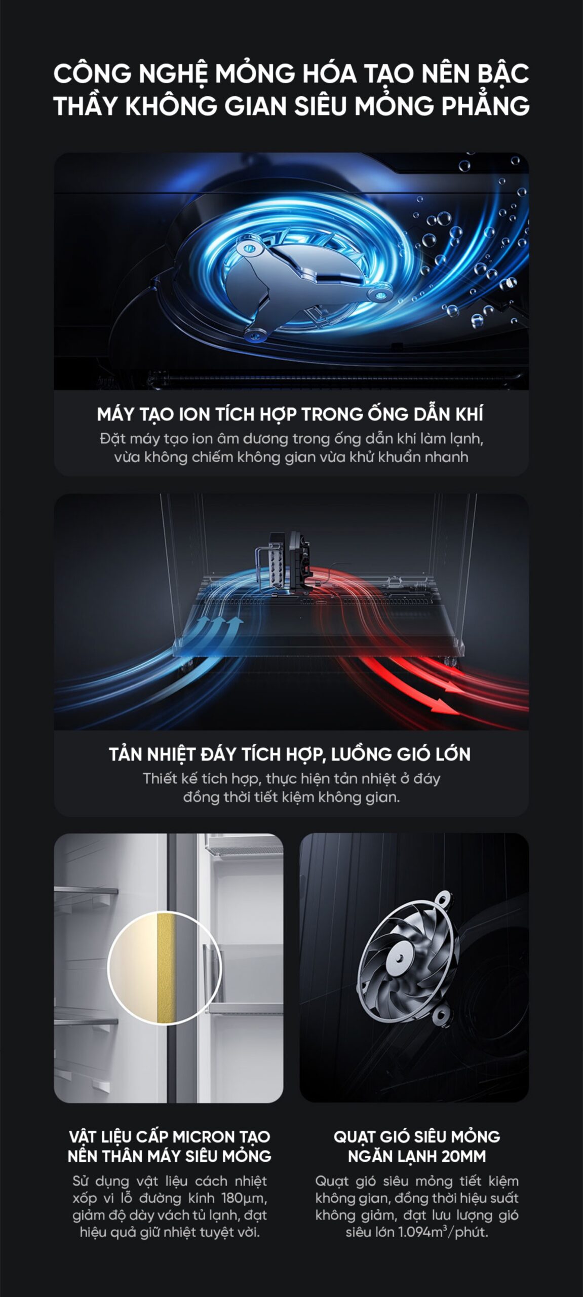 Tủ lạnh Xiaomi Mijia 508L Pro kiểu Pháp, thiết kế siêu mỏng